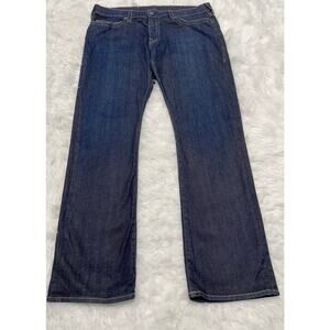 True Religion Ricky Relaxed Straight Jeans Size 40 Dark Wash